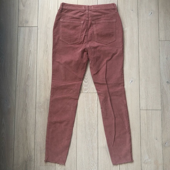 We The Free Free People Corduroy Raw Hem Pants in Rose Pink Size 27 - Picture 9 of 10